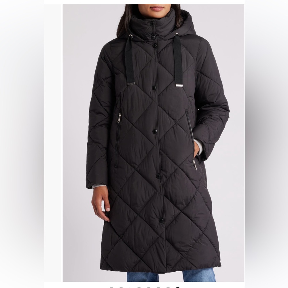 NWOT - Sam Edelman hooded Quilted Coat XXS